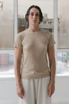 BASERANGE Classic Bamboo Fiber and Cotton Slim Fit T-shirt Series Collection Round Neck Bottoming Shirt France BAS-TOCT-BL-000-COCHLEA